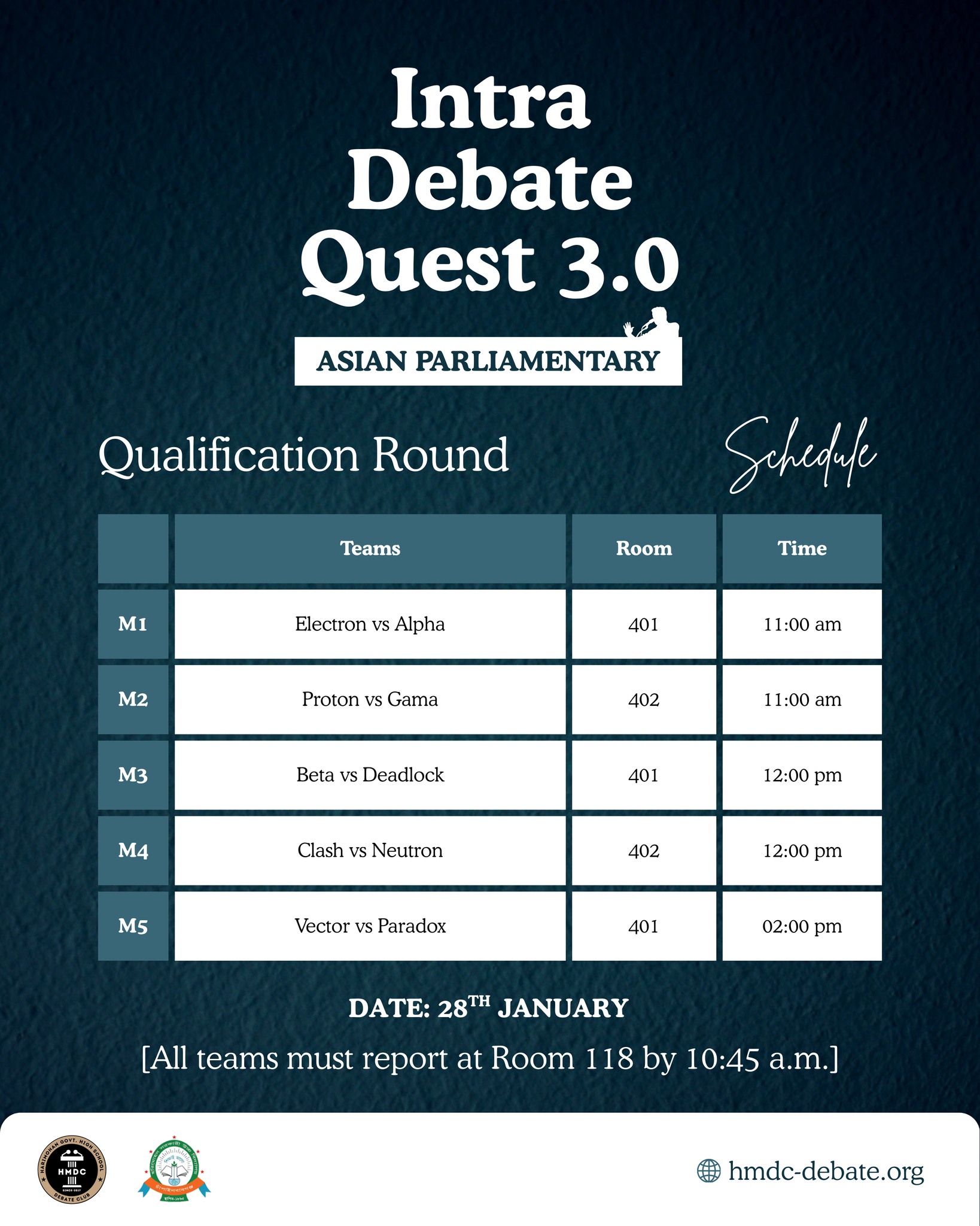 Poster Design for Harimohan Govt. High School Debate Club (HMDC) by Md. Ashikur Rahman (Ayon)